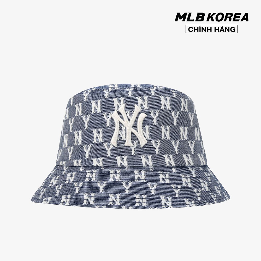 MLB – Nón bucket thời trang Monogram Jacquard 32CPHV111-50N