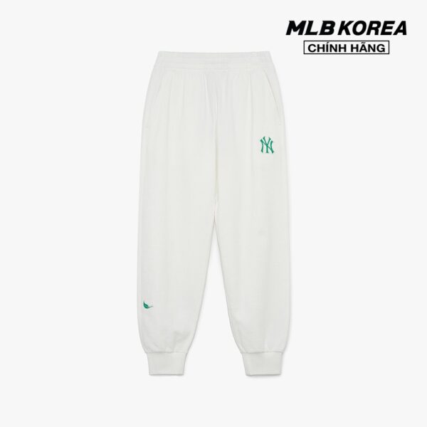 MLB - Quần jogger unisex lưng thun Medium Logo Organic 3APTD0131-50IVS