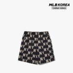 MLB – Quần shorts unisex ống rộng lưng thun Classic Monogram 3ASMM0133-50BKS