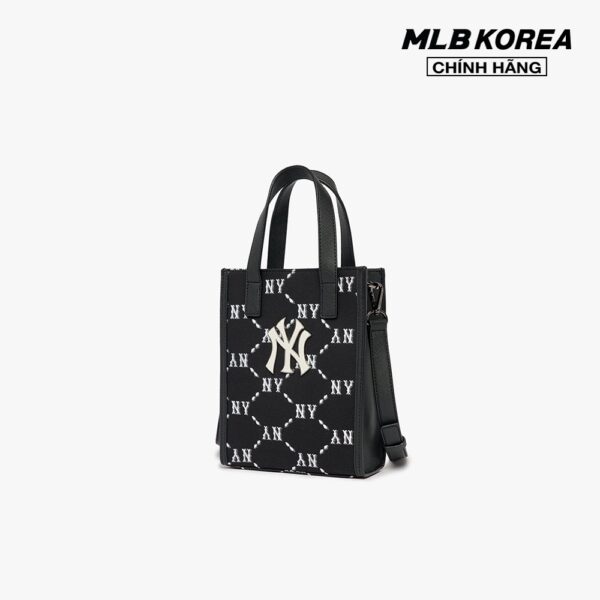 MLB - Túi đeo chéo chữ nhật Dia Monogram Jacquard Handphone 3ACRH102N-50BKS - Hình ảnh 3