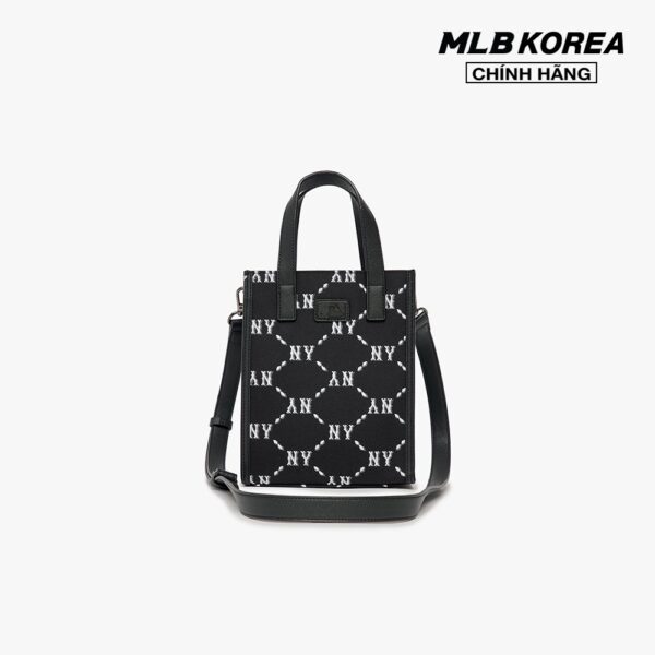 MLB - Túi đeo chéo chữ nhật Dia Monogram Jacquard Handphone 3ACRH102N-50BKS - Hình ảnh 5