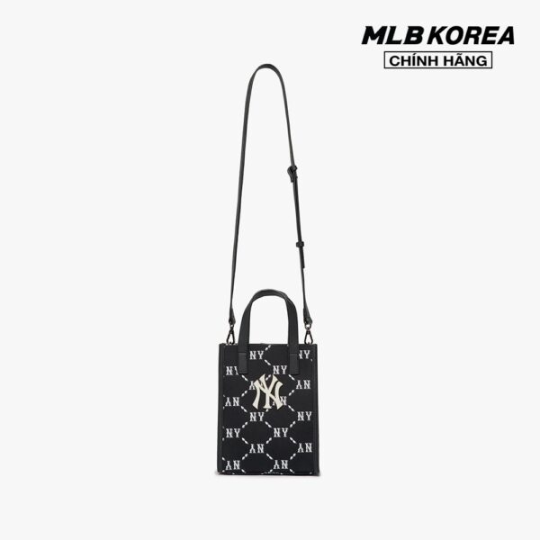 MLB - Túi đeo chéo chữ nhật Dia Monogram Jacquard Handphone 3ACRH102N-50BKS - Hình ảnh 6