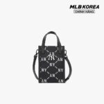 MLB – Túi đeo chéo phom chữ nhật Monogram Diamond Jacquard 3ACRH012N-50BKS