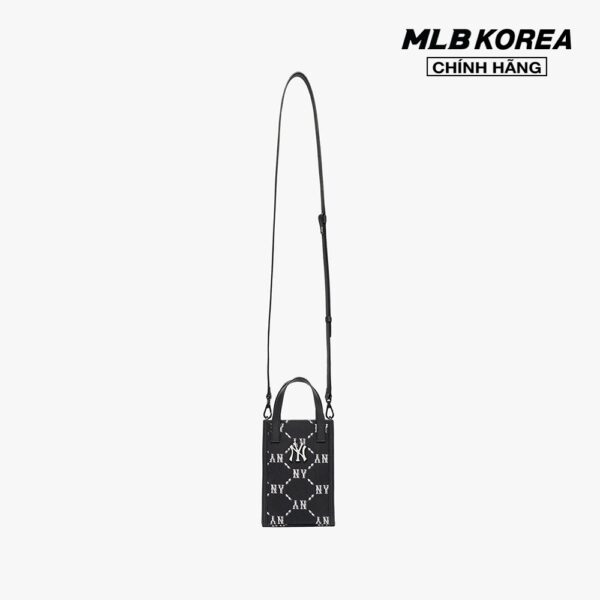 MLB - Túi đeo chéo phom chữ nhật Monogram Diamond Jacquard 3ACRH012N-50BKS - Hình ảnh 5