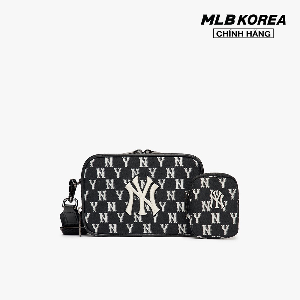 Túi MLB Monogram Mini Crossbag New York Yankees Black 3ACRS012N50BKS   Dép chính hãng