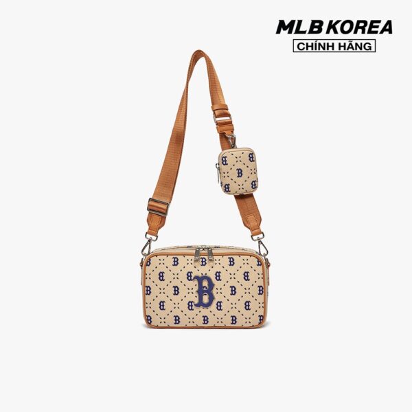 MLB - Túi đeo chéo unisex chữ nhật Diamond Monogram Jacquard 3ACRM013N-43SAL - Hình ảnh 5