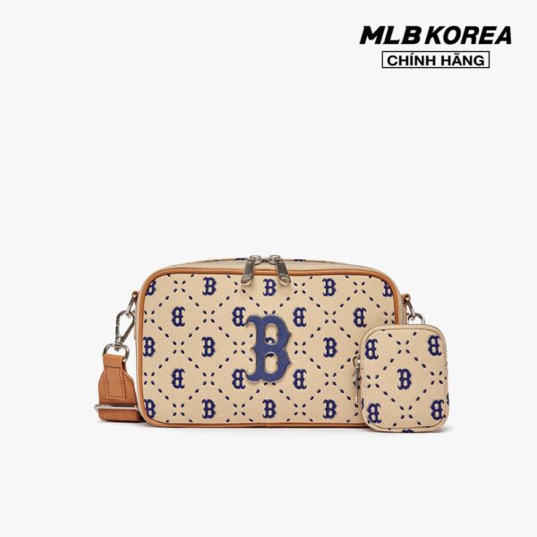 MLB - Túi đeo chéo unisex chữ nhật Diamond Monogram Jacquard 3ACRM013N-43SAL