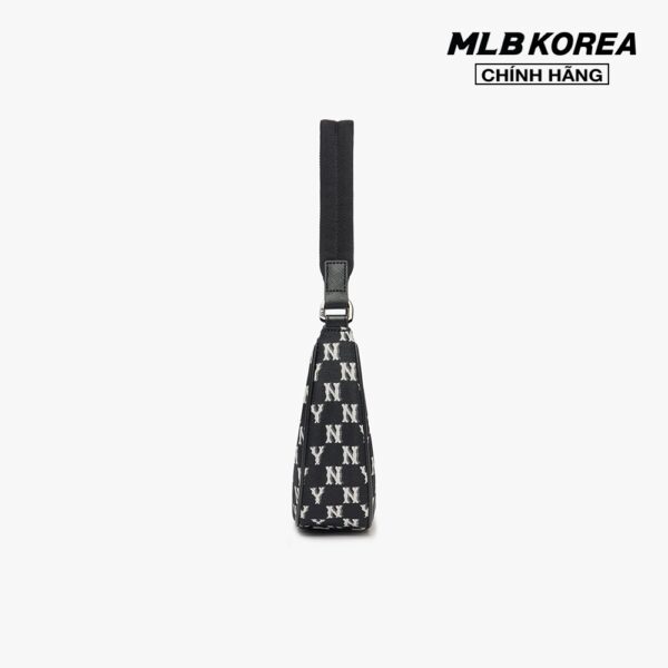 MLB - Túi đeo vai chữ nhật Monogram Jacquard Hobo 3ABQS012N-50BKS - Hình ảnh 3