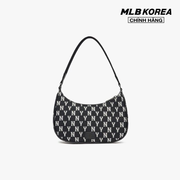 MLB - Túi đeo vai chữ nhật Monogram Jacquard Hobo 3ABQS012N-50BKS - Hình ảnh 4