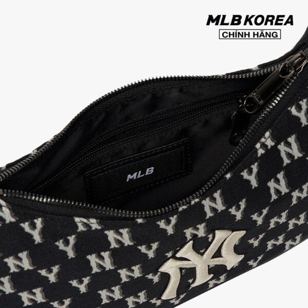 MLB - Túi đeo vai chữ nhật Monogram Jacquard Hobo 3ABQS012N-50BKS - Hình ảnh 5