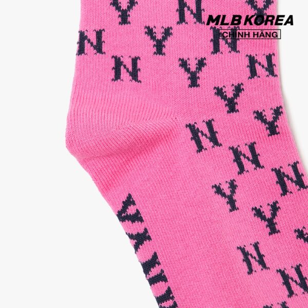 MLB - Vớ cổ cao Monogram Stripe 3ASOL0416-50PKD - Hình ảnh 4