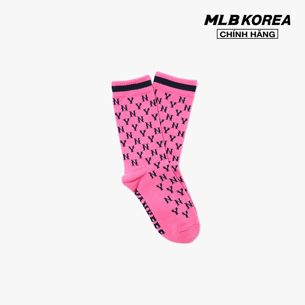 MLB – Vớ cổ cao Monogram Stripe 3ASOL0416-50PKD