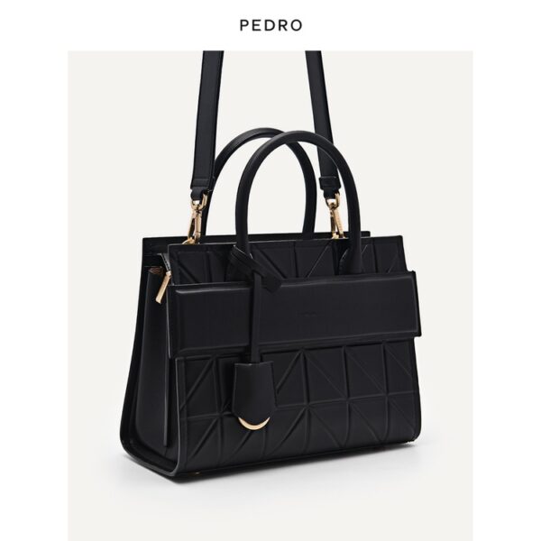 PEDRO Tote Bag Mùa xuân Túi xách nữ mới Đơn giản Zipper Travel Shoulder Bag PW2-46390014-1 - Hình ảnh 2