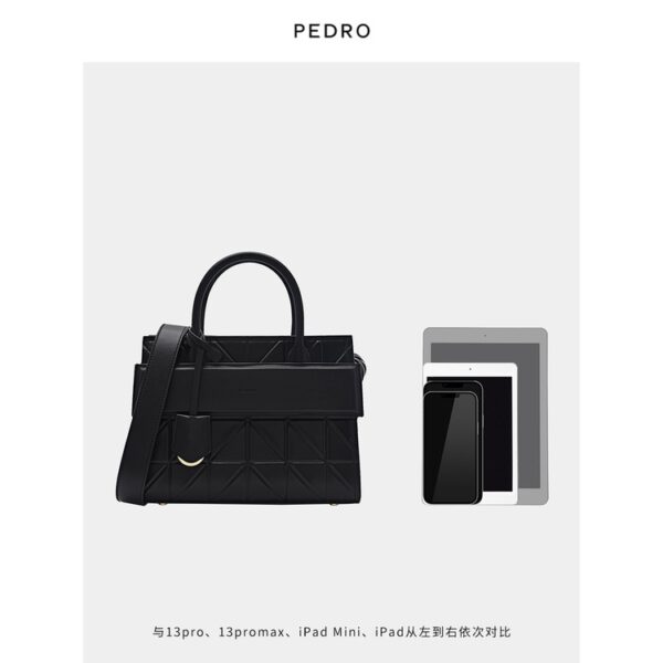 PEDRO Tote Bag Mùa xuân Túi xách nữ mới Đơn giản Zipper Travel Shoulder Bag PW2-46390014-1 - Hình ảnh 5