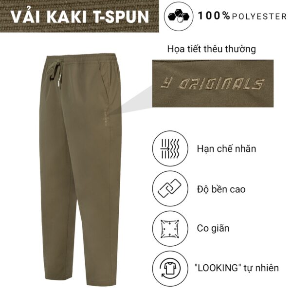 Quần Dài Nam Vải Kaki Đơn Giản Thời Trang Y2010 Nguyên Bản Ver28 21544 |YaMe| - Hình ảnh 3