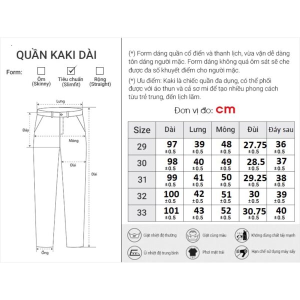 Quần Dài Vải KaKi Nam Đơn Giản Thời Trang Thương Hiệu Y2010 M11 21325 |YaMe| - Hình ảnh 9