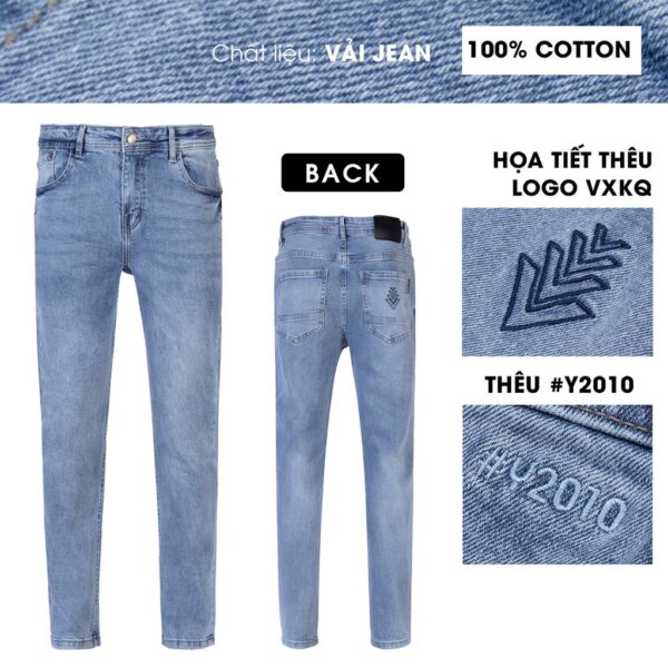 Quần Jean Nam Dài Slimfit 12VAHDT Vạn Xuân Kiến Quốc Thời Trang Thương Hiệu Y2010 Ver2 21592 |YaMe| - Hình ảnh 3