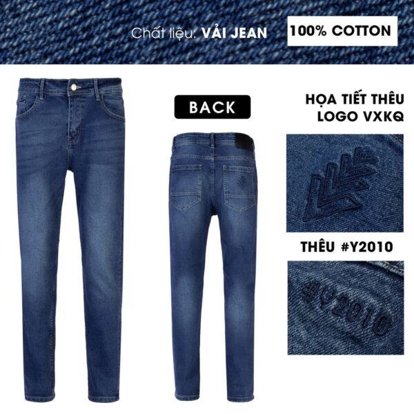 Quần Jean Nam Dài Slimfit 12VAHDT Vạn Xuân Kiến Quốc Thời Trang Thương Hiệu Y2010 Ver2 21593 |YaMe| - Hình ảnh 3