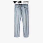 Quần Jeans Nam 4MEN QJ043 Thêu lưng quần form slimfit, co giãn tốt, phong cách trẻ trung