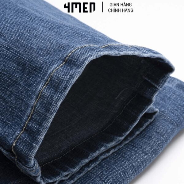 Quần Jeans Nam Slimfit Ripped 4MEN QJ055 form ôm vừa vặn, trẻ trung, co giãn tốt - Hình ảnh 6