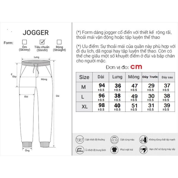 Quần Jogger Dài Nam Đơn Giản Thời Trang Thương Hiệu Y2010 Tối Giản M8 21107 |YaMe| - Hình ảnh 9