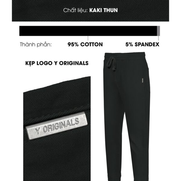 Quần Jogger Dài Nam Đơn Giản Thời Trang Thương Hiệu Y2010 Tối Giản M8 21109 |YaMe| - Hình ảnh 3