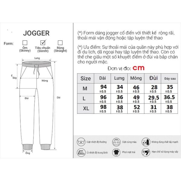 Quần Jogger Dài Nam Thời Trang Thương Hiệu Y2010 Nguyên Bản Ver27 21454 |YaMe| - Hình ảnh 9