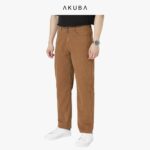 Quần kaki nam công sở Akuba form Regular thanh lịch 01H0410