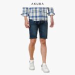 Quần Short Jean Nam Basic AKUBA Form Skinny | 01D19087