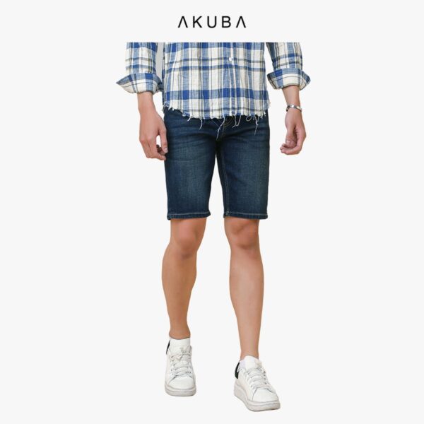 Quần Short Jean Nam Basic AKUBA Form Skinny | 01D19087