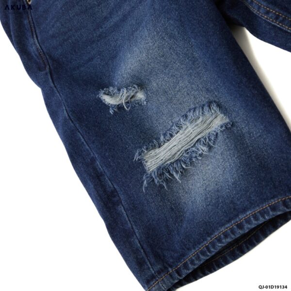 Quần Short Jean Nam Rách Thời Trang AKUBA Form Skinny | 01D19134 - Hình ảnh 6