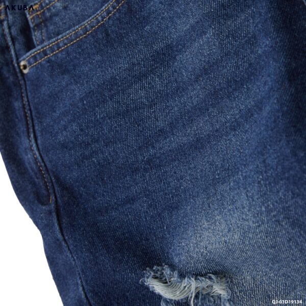 Quần Short Jean Nam Rách Thời Trang AKUBA Form Skinny | 01D19134 - Hình ảnh 7