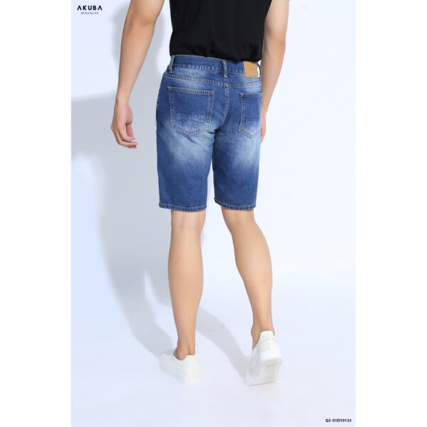 Quần Short Jean Nam Rách Thời Trang Cao Cấp AKUBA Form Skinny | 01D19133 - Hình ảnh 4