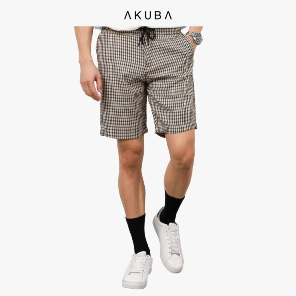 Quần short kaki, vải bố nam màu trẻ trung phong cách hàn quốc AKUBA mềm mịn basic sang trọng | 01H0285