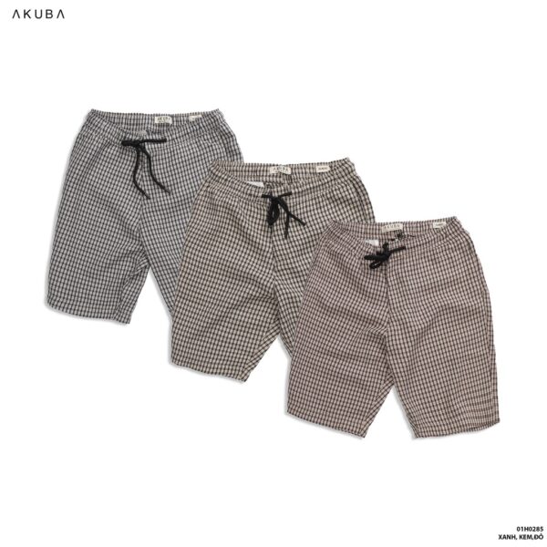 Quần short kaki, vải bố nam màu trẻ trung phong cách hàn quốc AKUBA mềm mịn basic sang trọng | 01H0285 - Hình ảnh 8