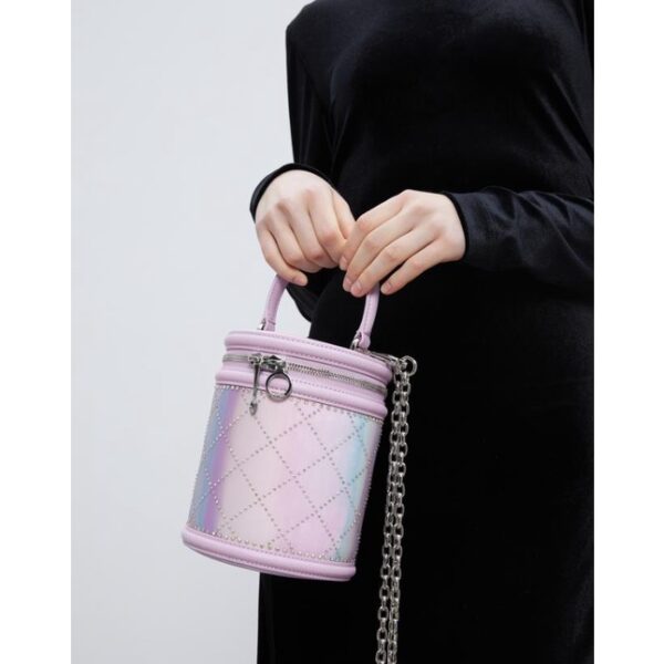 Túi xách phụ nữ mùa xuân CHARLES and KEITH CK2-10701260 Túi đeo chéo chuỗi kim cương thời trang - Hình ảnh 7