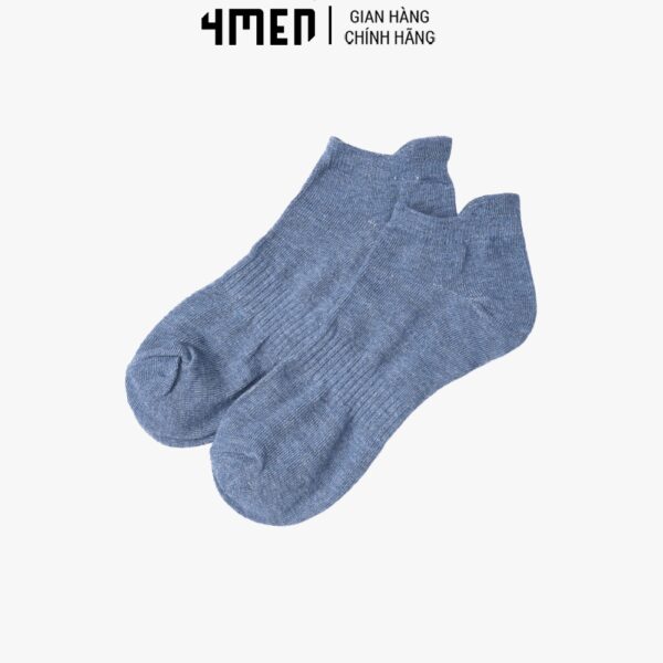 Vớ cổ ngắn 4MEN VN038 trơn vải cotton thấm hút mồ hôi, nhiều màu đẹp, co giãn, thoáng khí - Hình ảnh 8