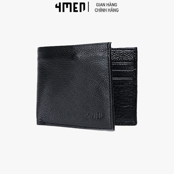Ví da dáng ngang nam đẹp 4MEN BV015 bền đẹp, mềm mại, nhiều ngăn đựng tiền, đựng thẻ tiện dụng, trẻ trung - Ảnh 2
