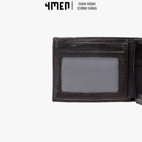 Ví da dáng ngang nam đẹp 4MEN BV015 bền đẹp, mềm mại, nhiều ngăn đựng tiền, đựng thẻ tiện dụng, trẻ trung - Ảnh 5