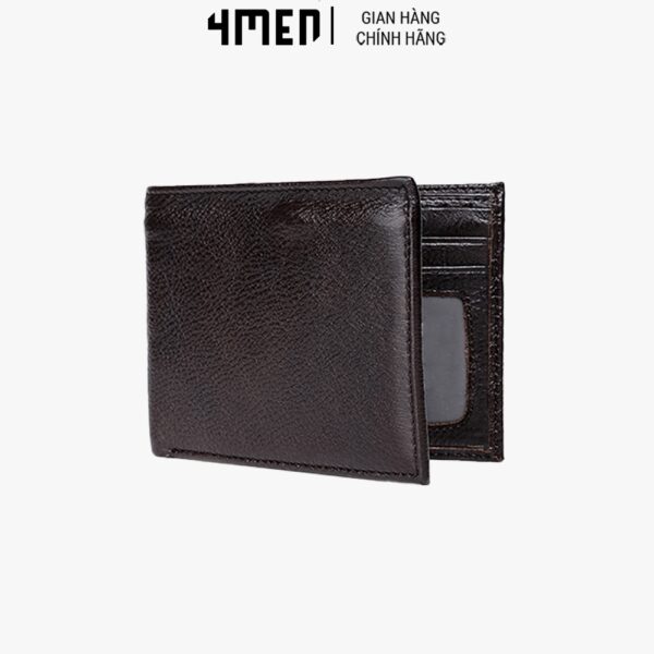 Ví da dáng ngang nam lịch sự 4MEN BV010 da bò bền đẹp, nhiều ngăn đựng tiền, đựng thẻ tiện dụng, trẻ trung - Hình ảnh 4