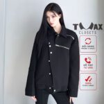 Áo Blazer , áo vest jacket TMAX CLOSETS ,nẹp xẻ khóa cách điệu, cá tính, phong cách độc lạ TM-22025