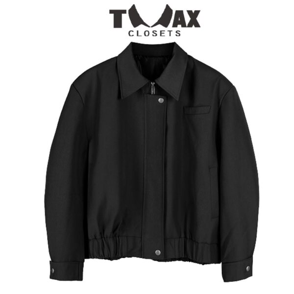 Áo khoác BOMBER JACKET KAKI, Áo bomber TMAX CLOSETS nam nữ đen, sành điệu, cá tính độc lạ UNISEX mã TM-BB1021 - Hình ảnh 7