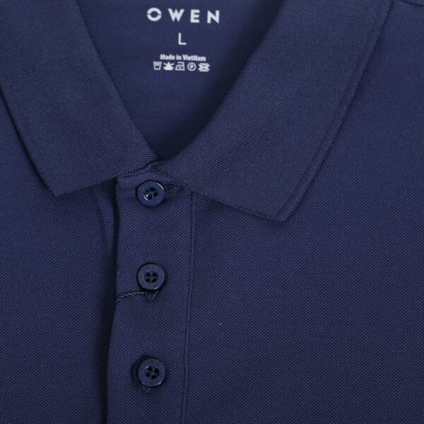 Áo polo cafe Ngắn tay Nam Owen Bodyfit Navy -APV221135 - Hình ảnh 2