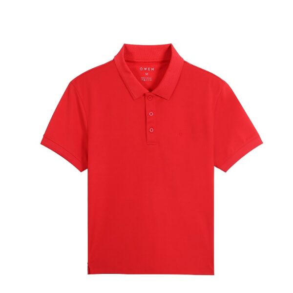 Áo polo Owen Cotton bodyfit màu đỏ - APV210009 - Ảnh 3