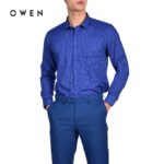 Áo sơ mi dài tay Nam Owen Bamboo Regularfit màu Xanh – AR21051DT