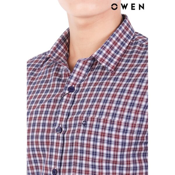 Áo sơ mi dài tay OWEN Regularfit Đỏ - AR20850DT - Hình ảnh 4