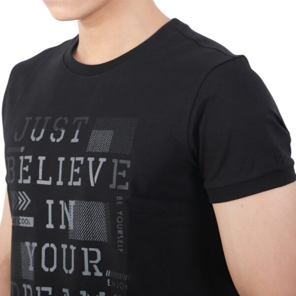 Áo Tshirt ngắn tay Nam Owen Cotton Slim Fit Đen - TSN23657 - Hình ảnh 3