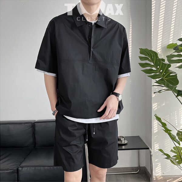Bộ quần short, áo cộc tay, rút dây gấu TMAXCLOSETS - set bộ mùa hè, chất vải đũi THÁI thoáng mát, rông rãi TM-SET1028 - Hình ảnh 7