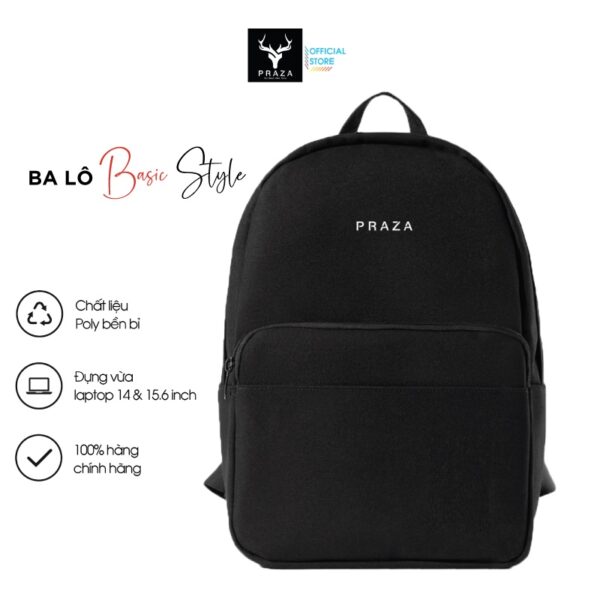 Balo Thời Trang Classic Backpack Cao Cấp PRAZA - BLS0195 - Hình ảnh 2