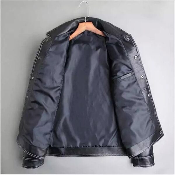 [Mã BMLTA50 giảm đến 50K đơn 99K] Áo khoác da nam lót dù cao cấp thời trang SPMADN12 PigoFashion - Ảnh 3